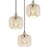 Illuminazione Globo Lighting Alfred Lampadario a sospensione Sabbia, 3-Luci
