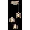 Illuminazione Globo Lighting Alfred Lampadario a sospensione Sabbia, 3-Luci