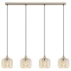 Illuminazione Globo Lighting Alfred Lampadario a sospensione Sabbia, 4-Luci
