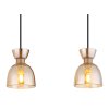 Illuminazione Globo Lighting Massey Lampadario a sospensione Marrone, 3-Luci