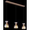 Illuminazione Globo Lighting Massey Lampadario a sospensione Marrone, 3-Luci
