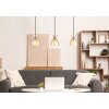 Illuminazione Globo Lighting Massey Lampadario a sospensione Marrone, 3-Luci