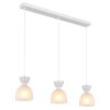 Illuminazione Globo Lighting Massey Lampadario a sospensione Bianco, 3-Luci