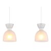 Illuminazione Globo Lighting Massey Lampadario a sospensione Bianco, 3-Luci