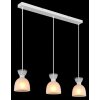 Illuminazione Globo Lighting Massey Lampadario a sospensione Bianco, 3-Luci