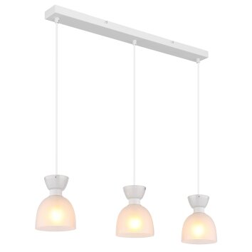 Illuminazione Globo Lighting Massey Lampadario a sospensione Bianco, 3-Luci
