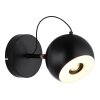 Illuminazione Globo Lighting Donovan Applique LED Cromo, Nero, 1-Luce