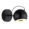 Illuminazione Globo Lighting Donovan Applique LED Cromo, Nero, 1-Luce