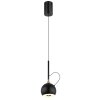 Illuminazione Globo Lighting Donovan Lampadario a sospensione LED Cromo, Nero, 1-Luce