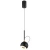 Illuminazione Globo Lighting Donovan Lampadario a sospensione LED Cromo, Nero, 1-Luce