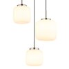 Illuminazione Globo Lighting Kladora Lampadario a sospensione Nichel opaco, 3-Luci