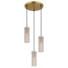 Illuminazione Globo Lighting Karolo Lampadario a sospensione Oro, 3-Luci