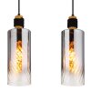 Illuminazione Globo Lighting Osborne Lampadario a sospensione Marrone, Nero, 3-Luci