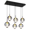 Illuminazione Globo Lighting Lacy Lampadario a sospensione LED Nero, 1-Luce