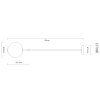 Illuminazione Globo Lighting Lacy Lampadario a sospensione LED Nero, 1-Luce