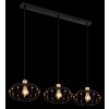 Illuminazione Globo Lighting Greys Lampadario a sospensione Nero, 3-Luci