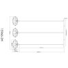 Illuminazione Globo Lighting Greys Lampadario a sospensione Nero, 3-Luci