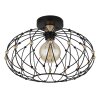 Illuminazione Globo Lighting Greys Plafoniera Nero, 1-Luce