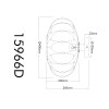 Illuminazione Globo Lighting Greys Plafoniera Nero, 1-Luce