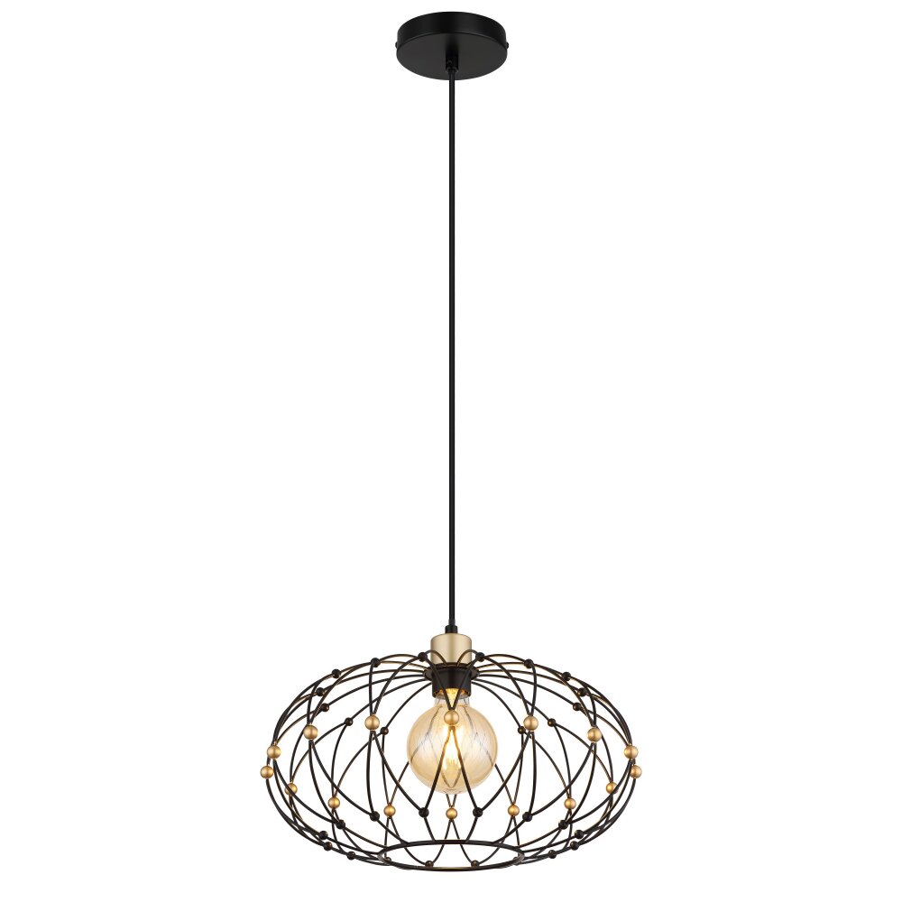 Illuminazione Globo Lighting Greys Lampadario a sospensione Nero, 1-Luce main product photo