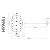 Illuminazione Globo Lighting Greys Lampadario a sospensione Nero, 1-Luce
