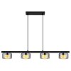 Illuminazione Globo Lighting Higgins Lampadario a sospensione Nero, 4-Luci