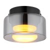 Illuminazione Globo Lighting Higgins Plafoniera Nero, 1-Luce
