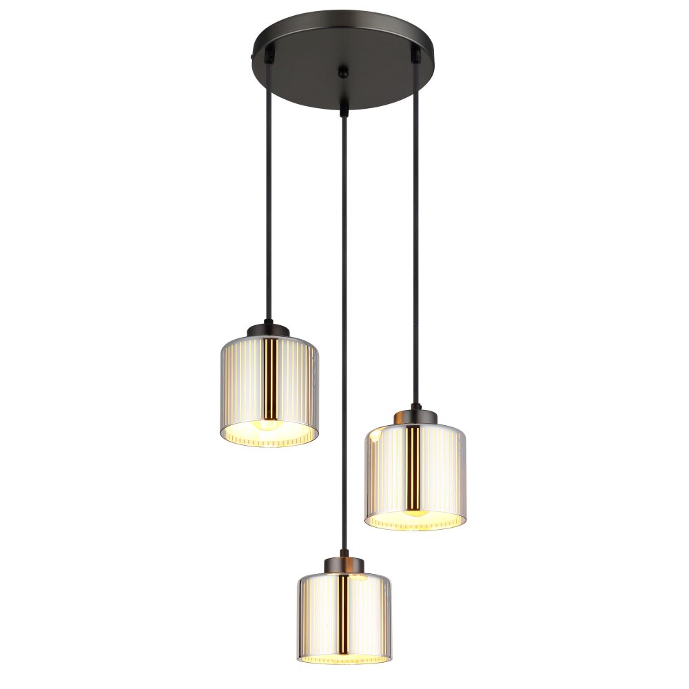Illuminazione Globo Lighting Felicia Lampadario a sospensione Nero, 3-Luci main product photo