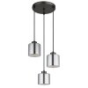 Illuminazione Globo Lighting Felicia Lampadario a sospensione Nero, 3-Luci