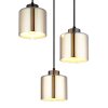 Illuminazione Globo Lighting Felicia Lampadario a sospensione Nero, 3-Luci