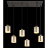Illuminazione Globo Lighting Felicia Lampadario a sospensione Nero, 6-Luci