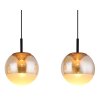 Illuminazione Globo Lighting Severin Lampadario a sospensione LED Nero, 1-Luce