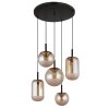 Illuminazione Globo Lighting Severin Lampadario a sospensione LED Nero, 1-Luce