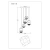 Illuminazione Globo Lighting Severin Lampadario a sospensione LED Nero, 1-Luce