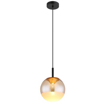 Illuminazione Globo Lighting Severin Lampadario a sospensione LED Nero, 1-Luce