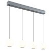 Illuminazione Globo Lighting Simmons Lampadario a sospensione LED Grigio, 1-Luce