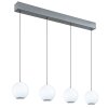 Illuminazione Globo Lighting Simmons Lampadario a sospensione LED Grigio, 1-Luce