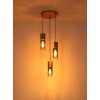 Illuminazione Globo Lighting Annika Lampadario a sospensione Marrone, 3-Luci