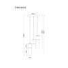 Illuminazione Globo Lighting Annika Lampadario a sospensione Marrone, 3-Luci