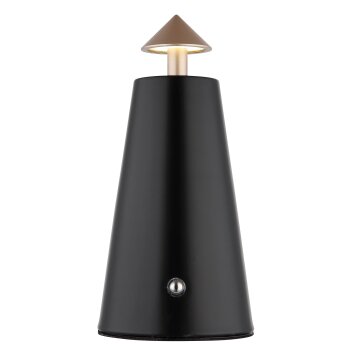 Illuminazione Globo Lighting Liva Lampada da tavolo LED Nero, 1-Luce