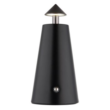 Illuminazione Globo Lighting Liva Lampada da tavolo LED Nero, 1-Luce