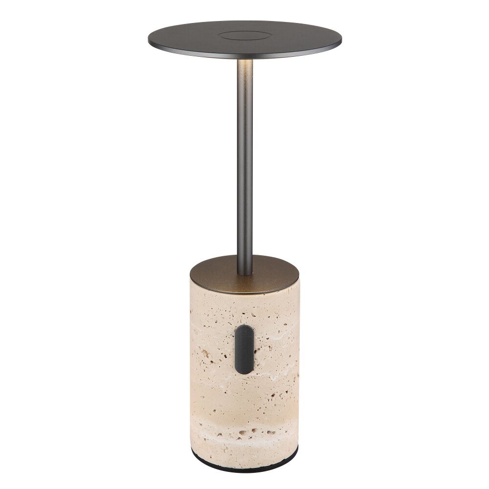 Illuminazione Globo Lighting Travertin Lampada da tavolo LED Grigio, 1-Luce main product photo