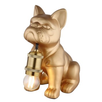 Illuminazione Globo Lighting Dogo Lampada da tavolo Oro, 1-Luce