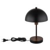 Stile fungo  Illuminazione Globo Lighting Atoma Lampada da tavolo Nero, 1-Luce