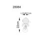 Illuminazione Globo Lighting Cosmo Lampada da tavolo LED Blu, Grigio, Bianco, 1-Luce, Cambia colore