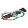 Illuminazione Globo Lighting Jayden Plafoniera LED Grigio, Nero, 1-Luce, Telecomando, Cambia colore