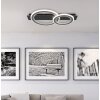 Illuminazione Globo Lighting Jayden Plafoniera LED Grigio, Nero, 1-Luce, Telecomando, Cambia colore