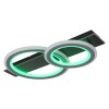 Illuminazione Globo Lighting Jayden Plafoniera LED Grigio, Nero, 1-Luce, Telecomando, Cambia colore