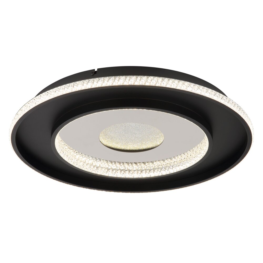 Illuminazione Globo Lighting Marsh Plafoniera LED Nero, 1-Luce, Telecomando main product photo
