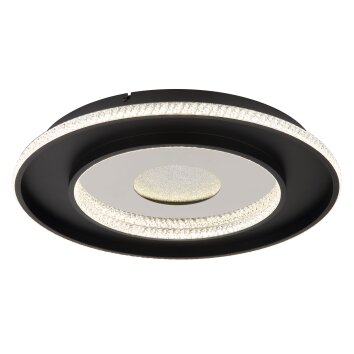 Illuminazione Globo Lighting Marsh Plafoniera LED Nero, 1-Luce, Telecomando